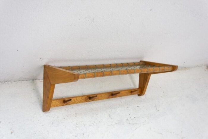 mid century wall shelf attributed to jizba czechoslovakia 1960s 8596