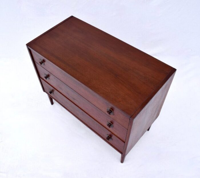 mid century walnut bachelors chest by jack cartwright for founders furniture 1519