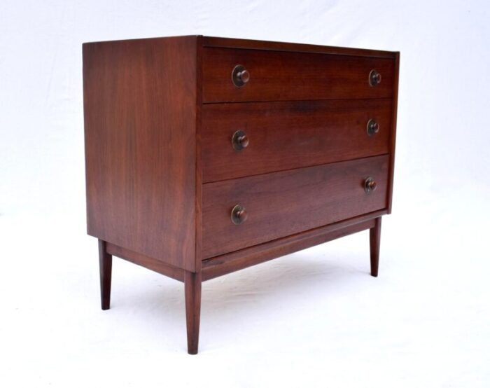 mid century walnut bachelors chest by jack cartwright for founders furniture 7423