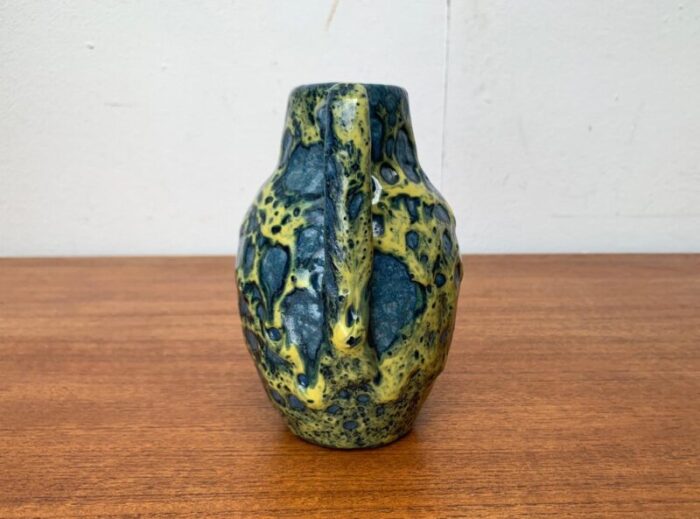 mid century west german pottery wgp fat lava vase from scheurich 1960s 11