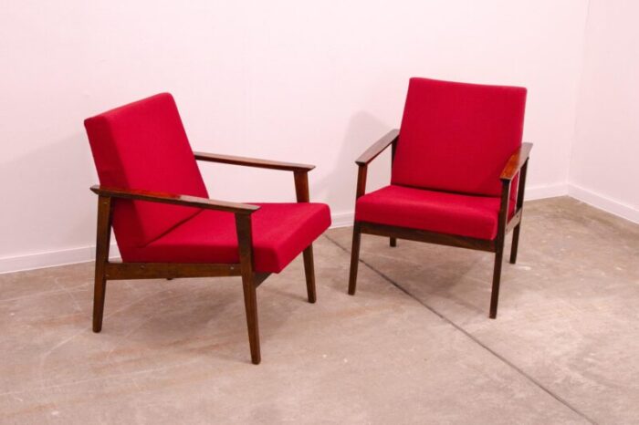 midcentury armchairs by jaroslav smidek for ton 1970s set of 2 0965