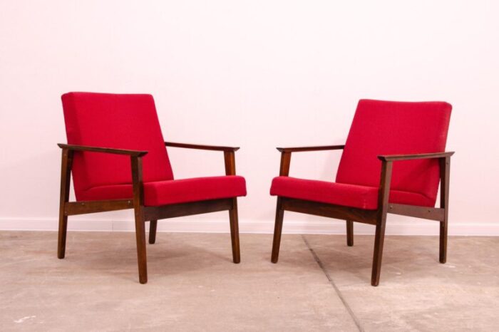 midcentury armchairs by jaroslav smidek for ton 1970s set of 2 3770