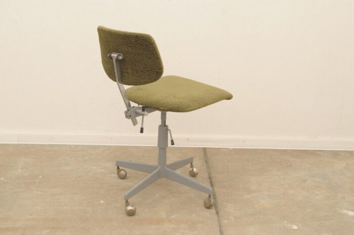 midcentury industrial swivel desk chair by kovona 1950s 2341