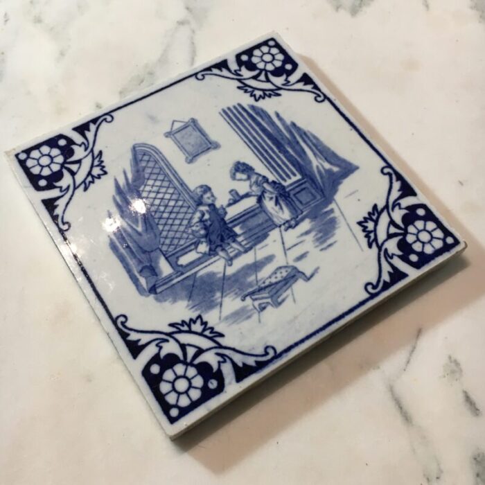 minton hollins regency series delft tile circa 1870 0122