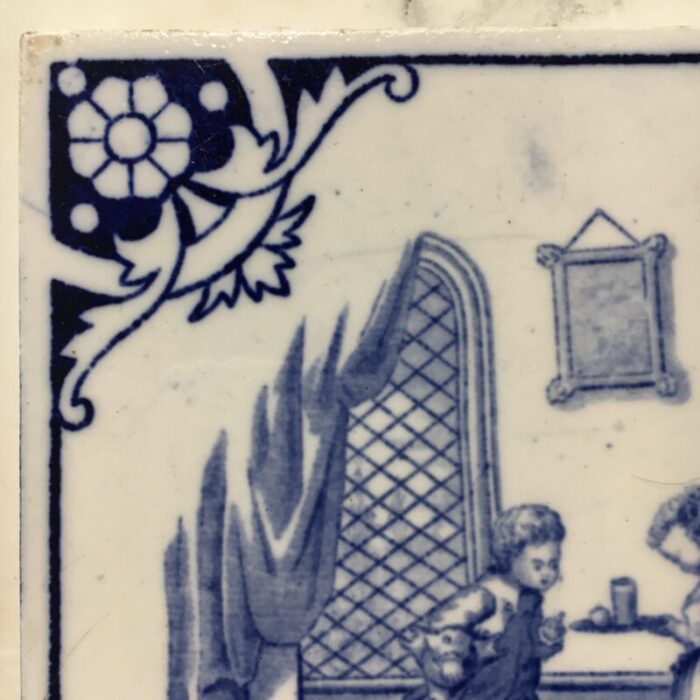 minton hollins regency series delft tile circa 1870 4748