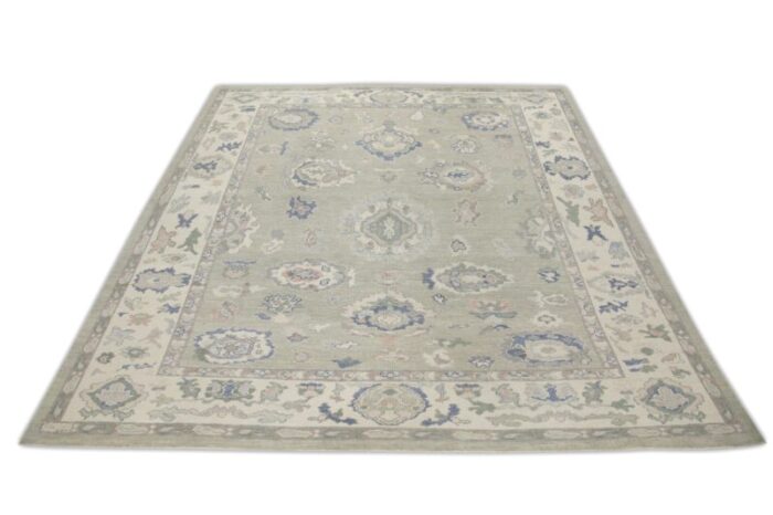 modern handmade turkish oushak rug 8 x 91 5408