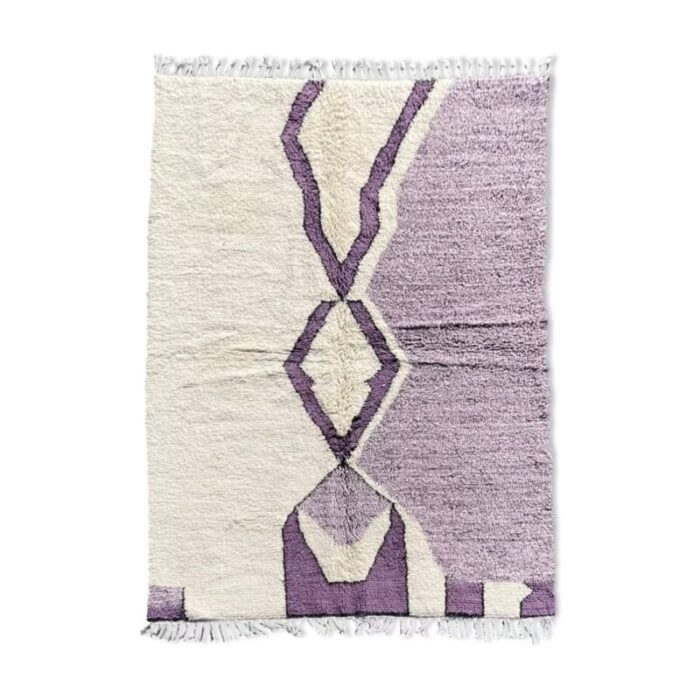 modern purple moroccan handmade area rug 2010s 1