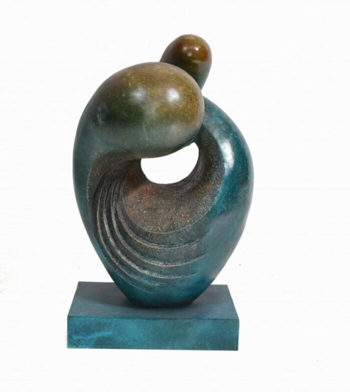 modernist abstract bronze art sculpture 1