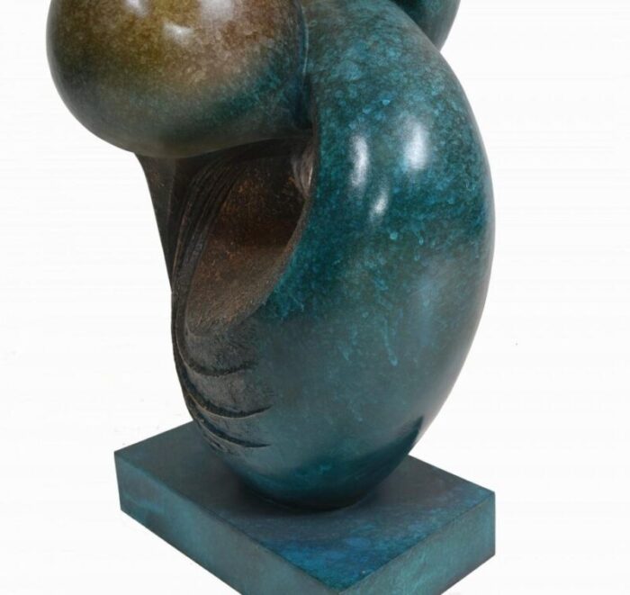 modernist abstract bronze art sculpture 4