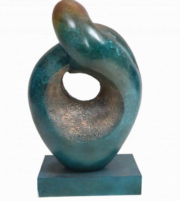 modernist abstract bronze art sculpture 5