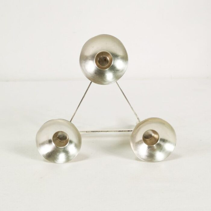 modernist plated candlestick from wmf germany 1960s 7