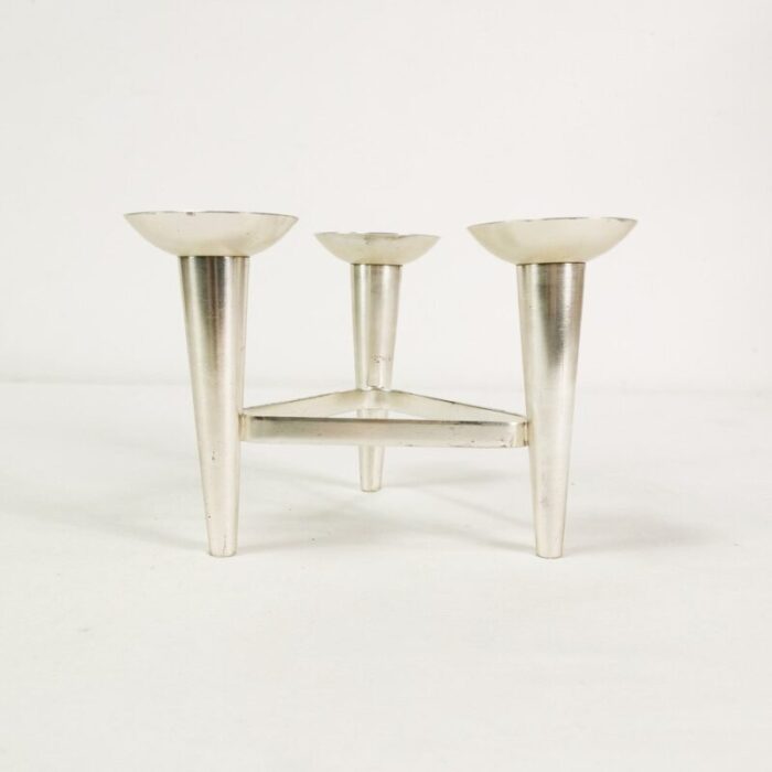 modernist plated candlestick from wmf germany 1960s 9