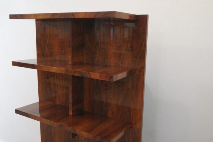 modernist wall shelf or bookcase former czechoslovakia 1930s 6693