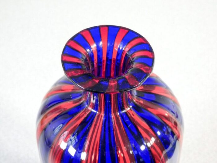 murano blown glass cane in the style of venini 4