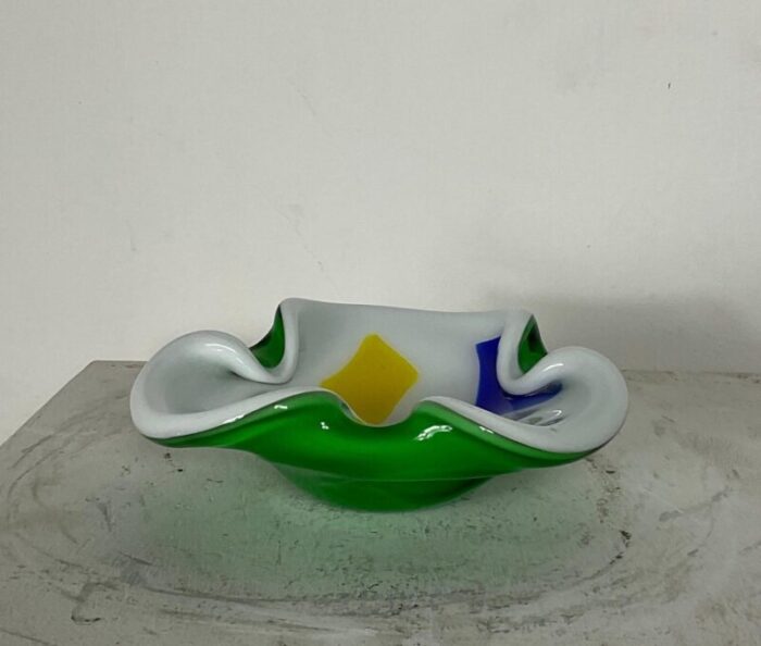 murano glass ashtray by flavio poli attributable to archimedes seguso 1960s 2