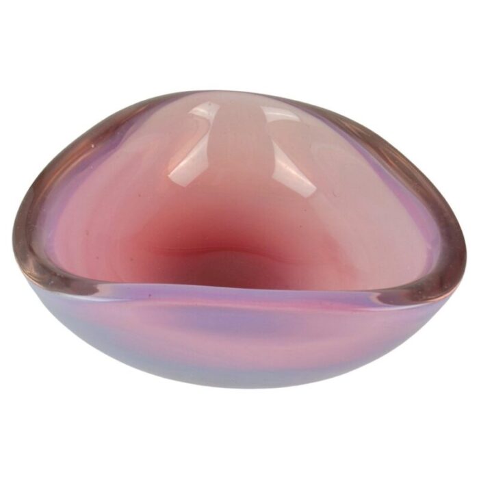 murano sommerso glass bowl by flavio poli for seguso italy 1960 1