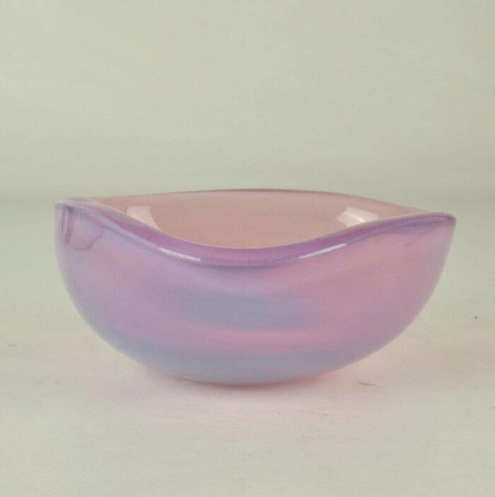 murano sommerso glass bowl by flavio poli for seguso italy 1960 5