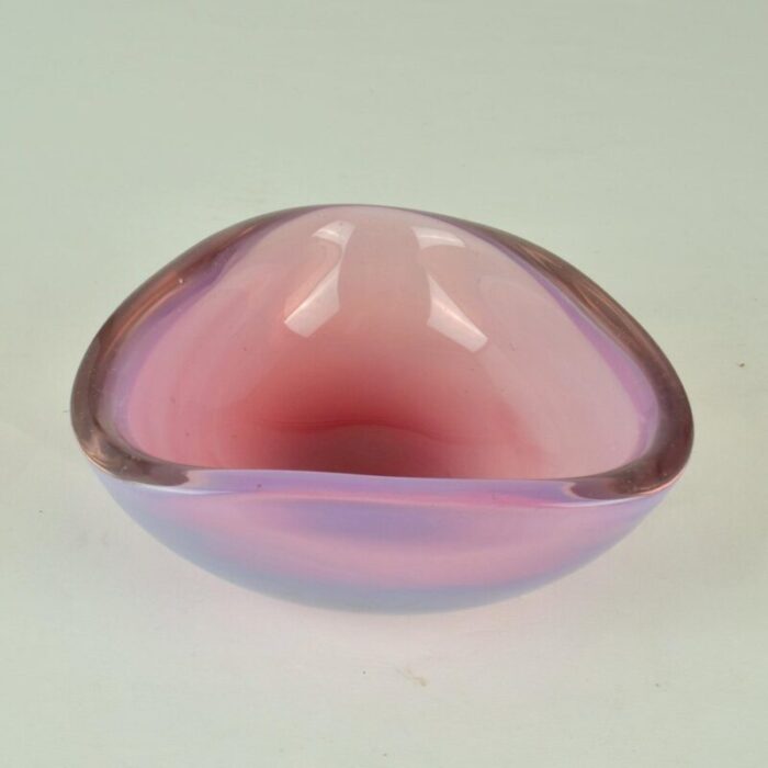 murano sommerso glass bowl by flavio poli for seguso italy 1960 6