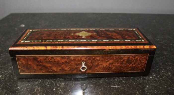 napoleon iii time jewelry box in marquetry 11