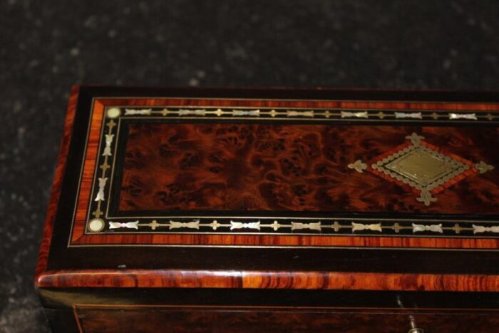 napoleon iii time jewelry box in marquetry 12