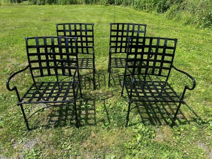 newly powder coated black brown jordan patio dining set set of 5 9443