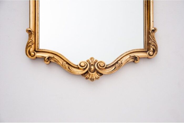 northern european mirror in golden frame 1930 3