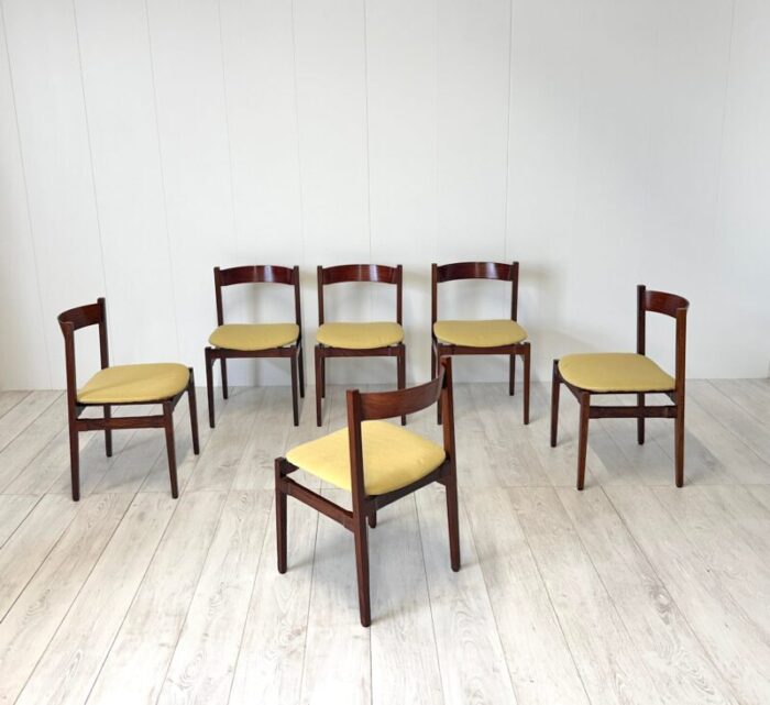 nr 104 dining chairs by g frattini for cassina 1960s set of 6 5247