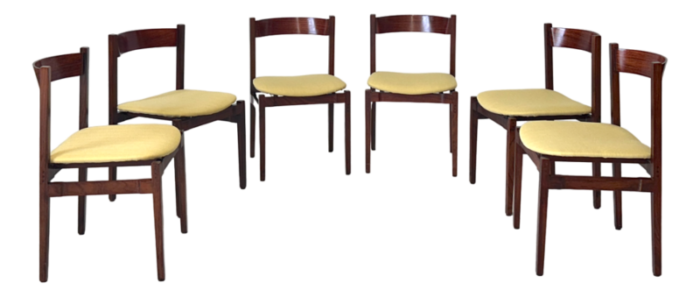 nr 104 dining chairs by g frattini for cassina 1960s set of 6 5839