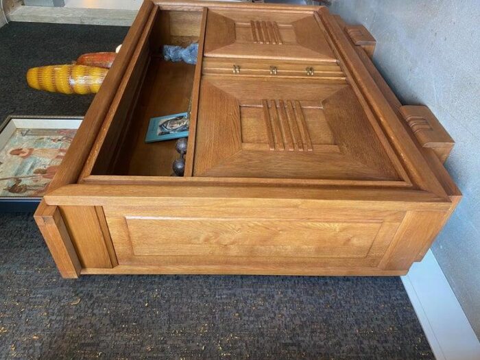 oak cabinet by charles dudouyt france 1940s 2161