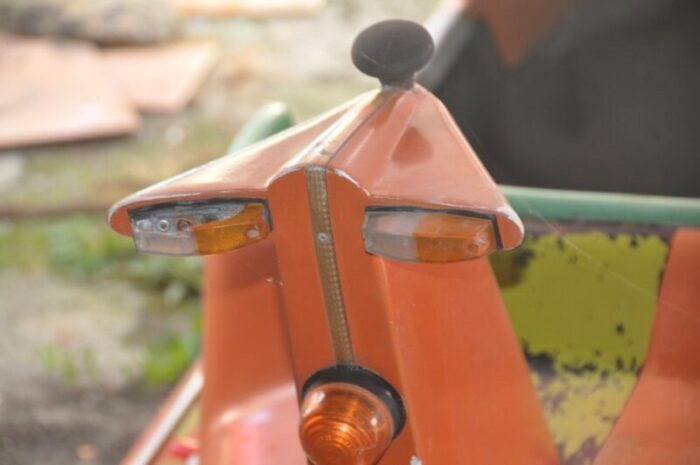 orange and green carousel plane 1960s 12