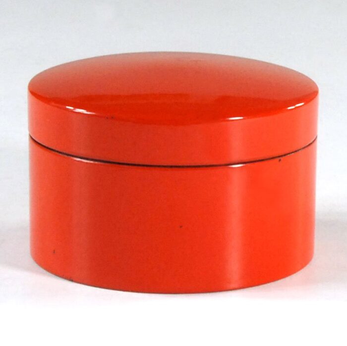 orange bakelite coasters denmark 1960s set of 6 2