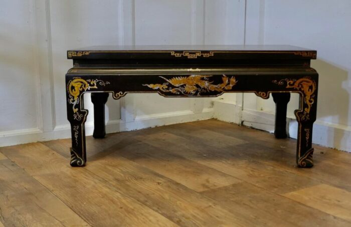 painted and lacquered chinoiserie coffee table 1890s 3465