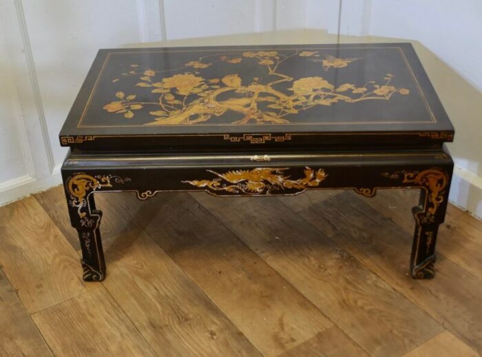 painted and lacquered chinoiserie coffee table 1890s 4768