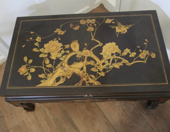 painted and lacquered chinoiserie coffee table 1890s 7254