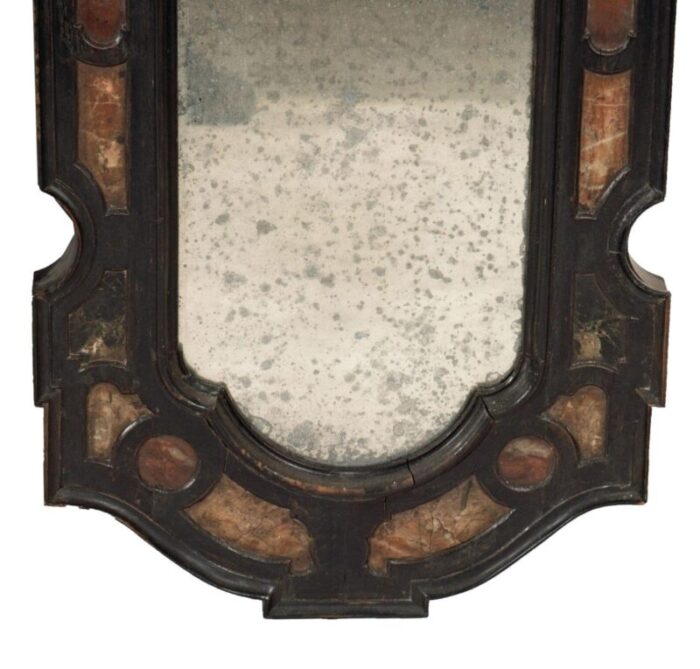 pair of italian late 19th century marble inset mirrors 5037