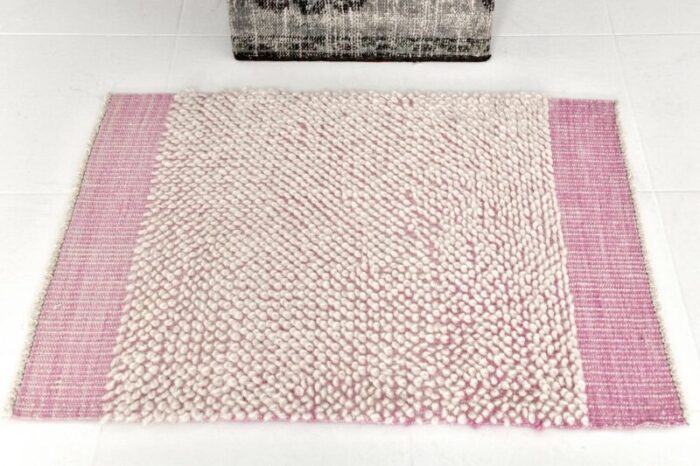 pink kilim pompom in wool 3765