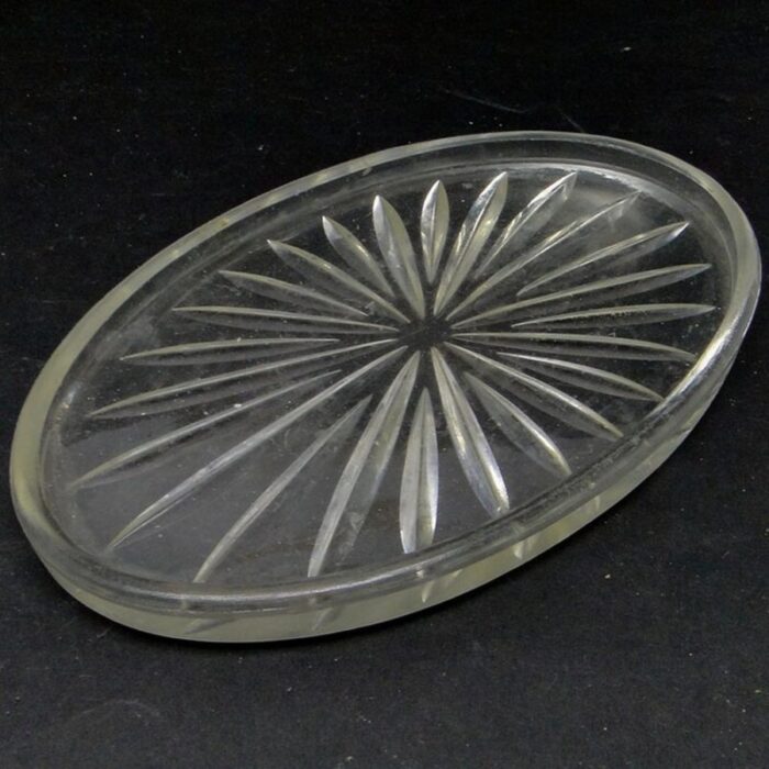 polish art deco tray by zawiercie glassworks 1930s 1