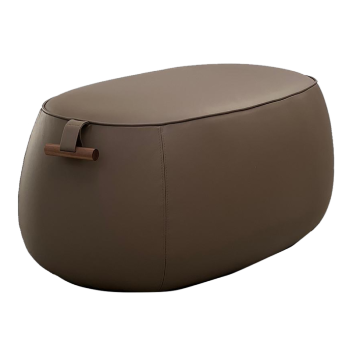 porada lagom medium leather ottoman 8210