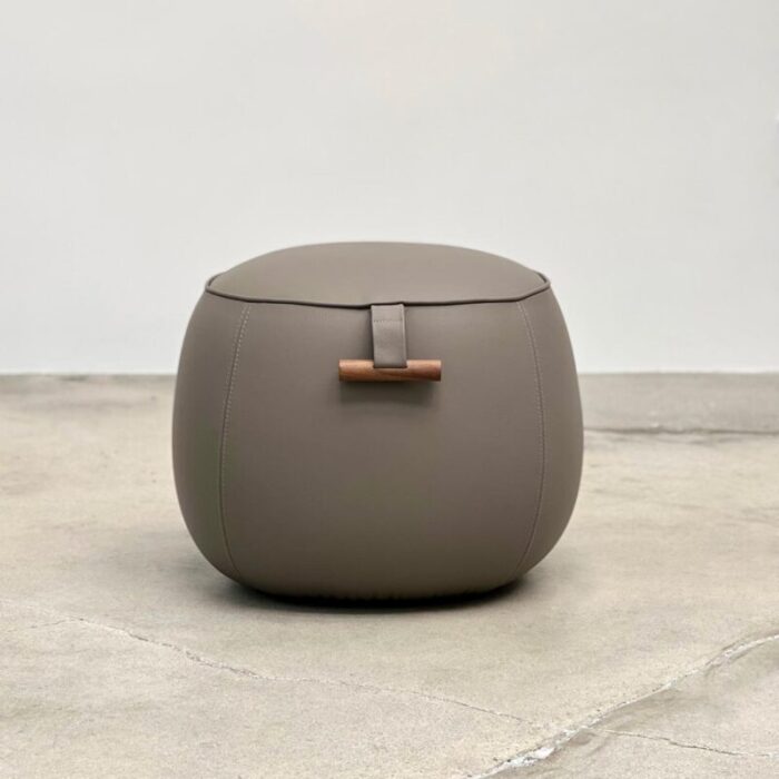 porada lagom small leather ottoman 4752