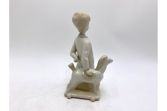 porcelain figurine of a boy from lladro spain 1970s 5