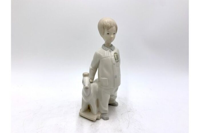 porcelain figurine of a boy from lladro spain 1970s 6