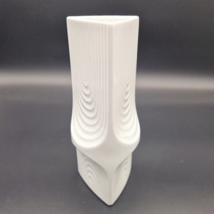 porcelain op art vase from ak kaiser 1950s 1