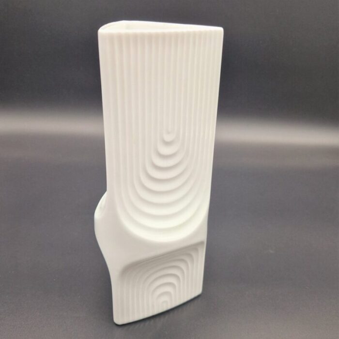 porcelain op art vase from ak kaiser 1950s 3