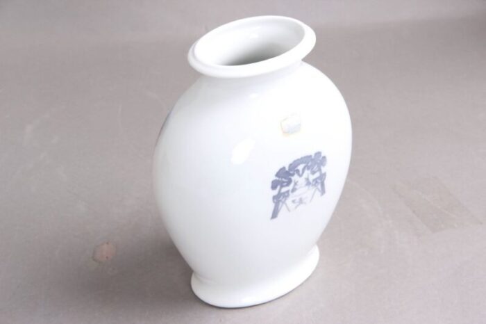 porcelain vase with house of h c andersen decoration from royal copenhagen 1980s 4