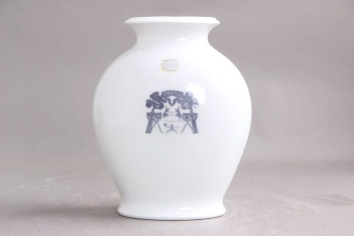 porcelain vase with house of h c andersen decoration from royal copenhagen 1980s 5