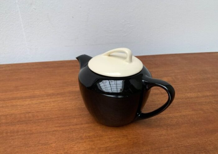 postmodern ceramic tea or coffee pot from pagnossin italy 1980s 3