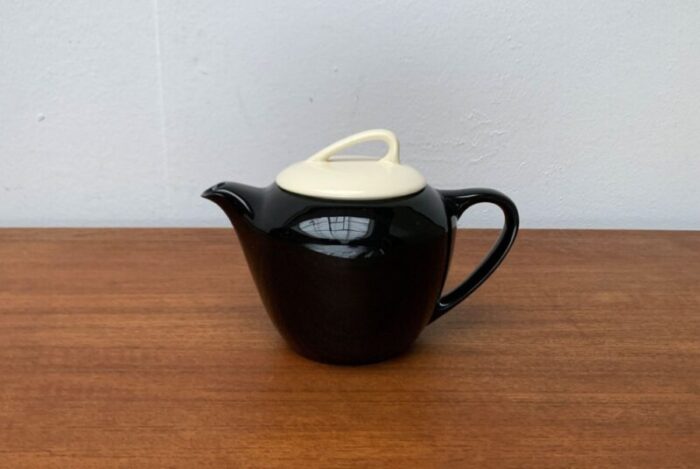 postmodern ceramic tea or coffee pot from pagnossin italy 1980s 9