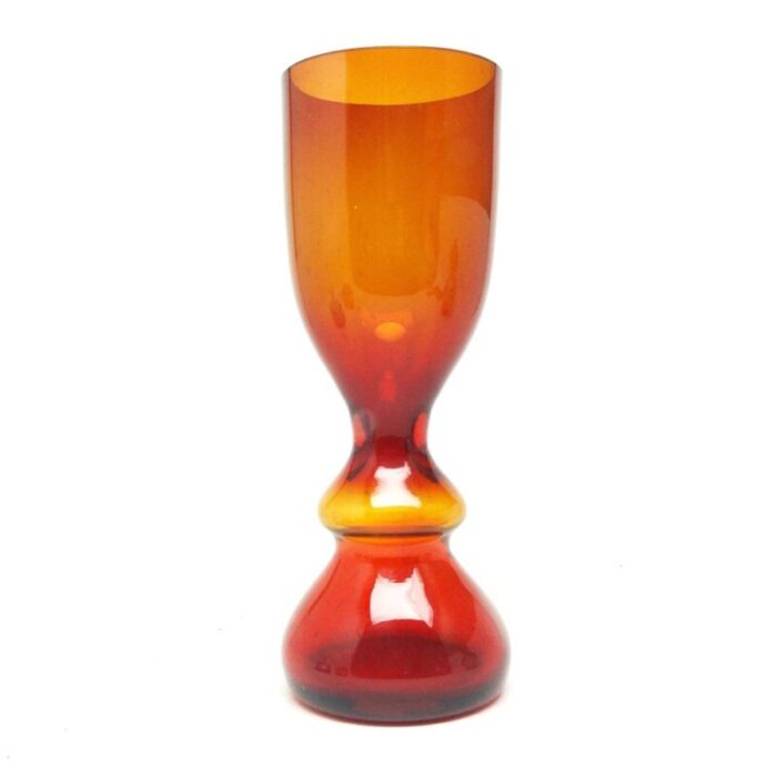 postmodern vase by stefan sadowski for sudety glassworks poland 1970s 1