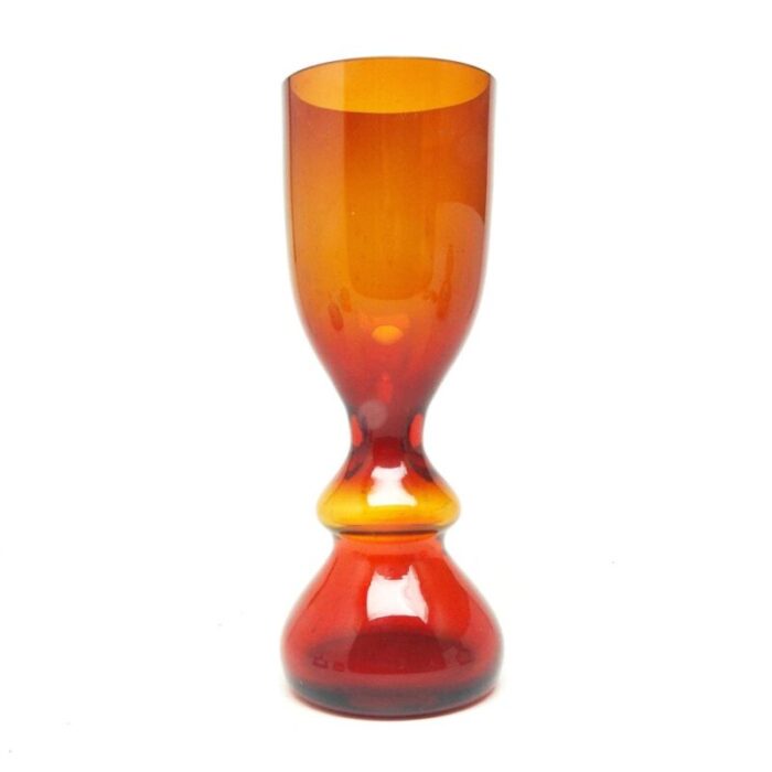 postmodern vase by stefan sadowski for sudety glassworks poland 1970s 4