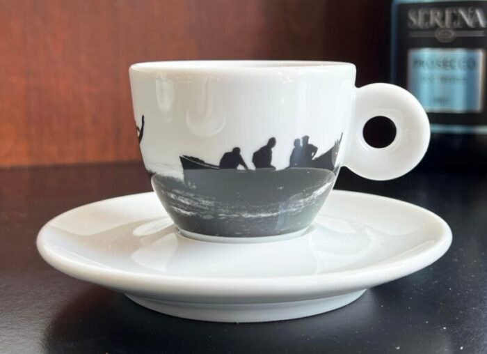 rare mario giacomelli for illy set of espresso cups and saucers set of 6 3989